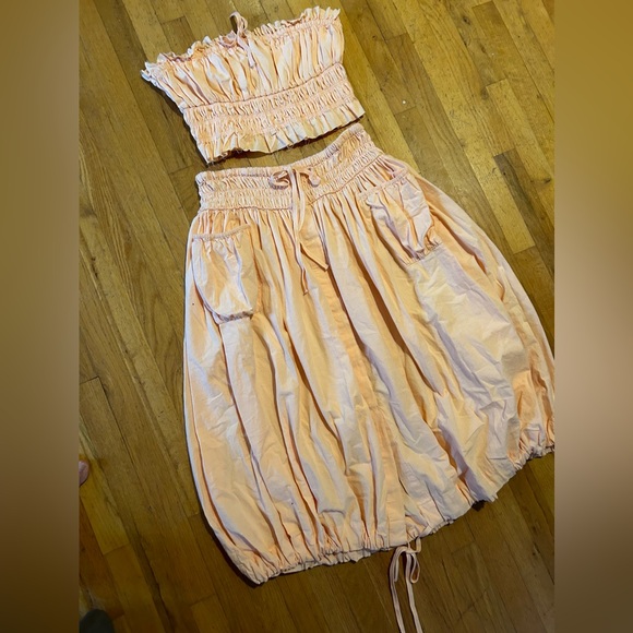 NEW!! Free People Free-est All The Things Tube Top & Midi Skirt Set - Picture 7 of 8